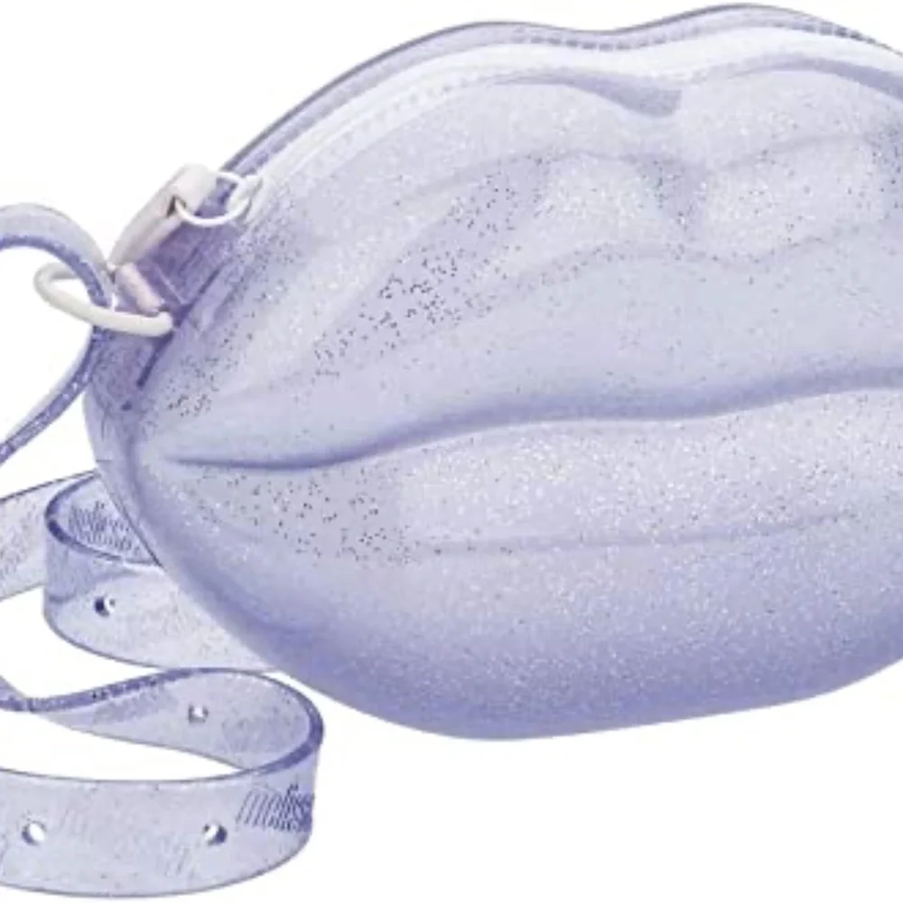 Melissa Clear Glitter Lips Bag - Picture 2 of 5